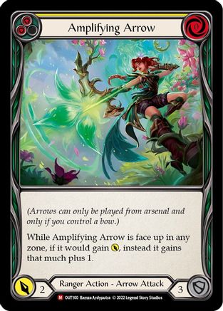 Amplifying Arrow (OUT100) Rainbow Foil - Outsiders