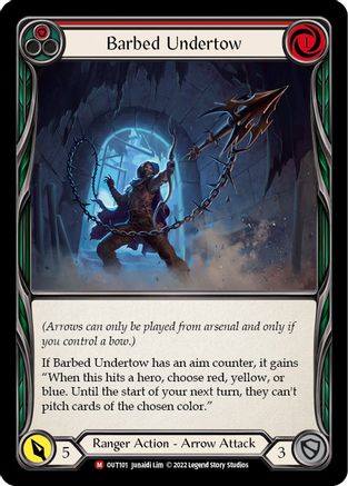 Barbed Undertow (OUT101) Rainbow Foil - Outsiders