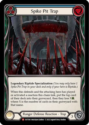 Spike Pit Trap (OUT104) Rainbow Foil - Outsiders