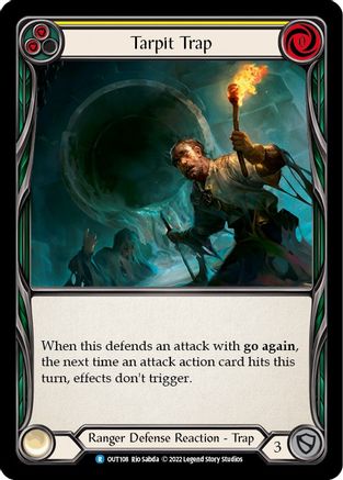 Tarpit Trap (Yellow) (OUT108) Rainbow Foil - Outsiders