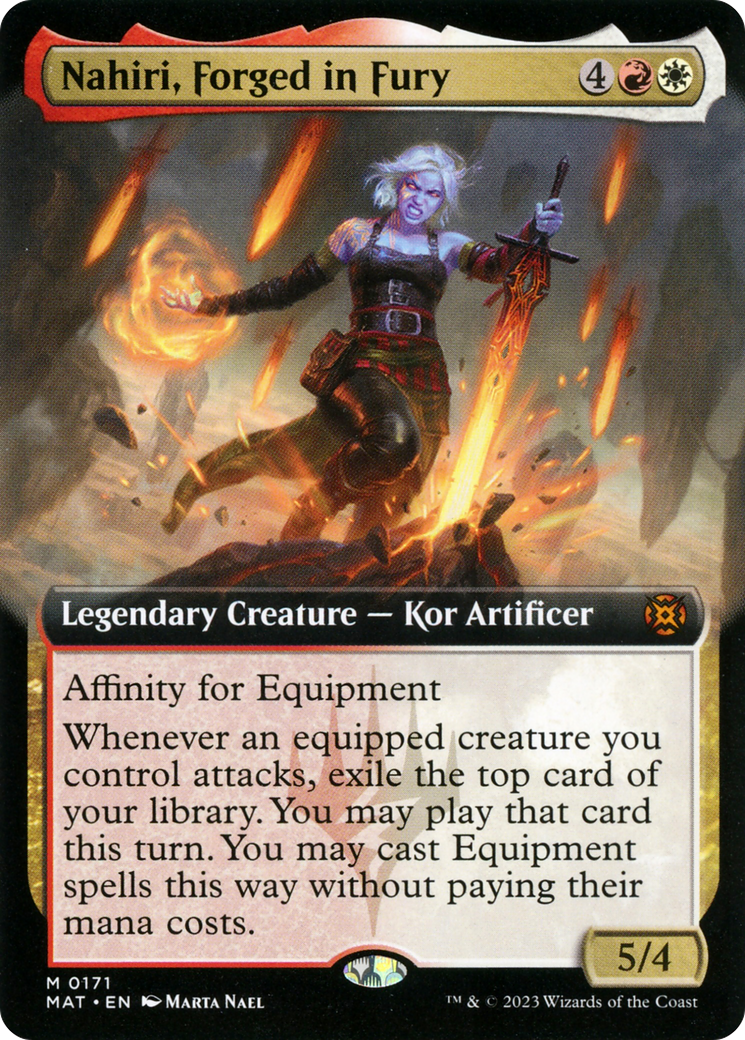 Nahiri, Forged in Fury (Extended Art) (171) - March of the Machine: The Aftermath
