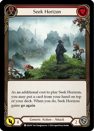 Seek Horizon (Red) (AZL018) - Blitz Deck: Outsiders - Azalea