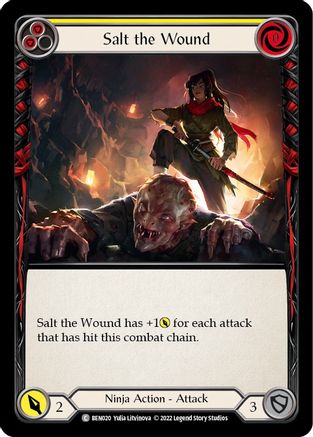 Salt the Wound (Yellow) (BEN020) - Blitz Deck: Outsiders - Benji