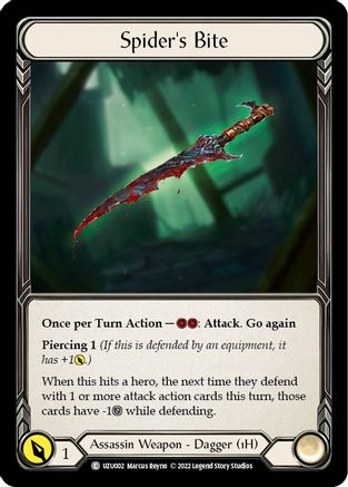Spider's Bite (UZU002) - Blitz Deck: Outsiders - Uzuri