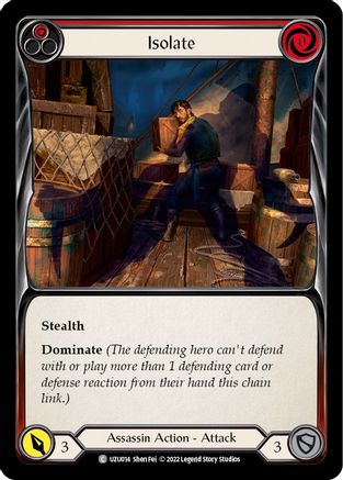 Isolate (Red) (UZU014) - Blitz Deck: Outsiders - Uzuri