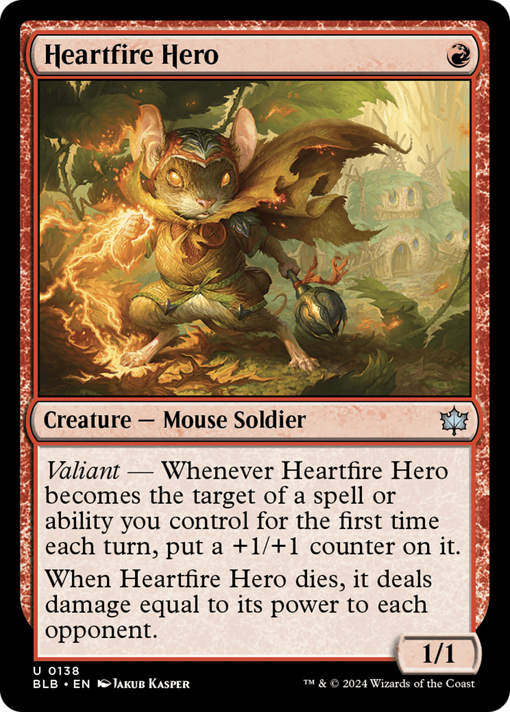 Heartfire Hero (138) Foil - Bloomburrow