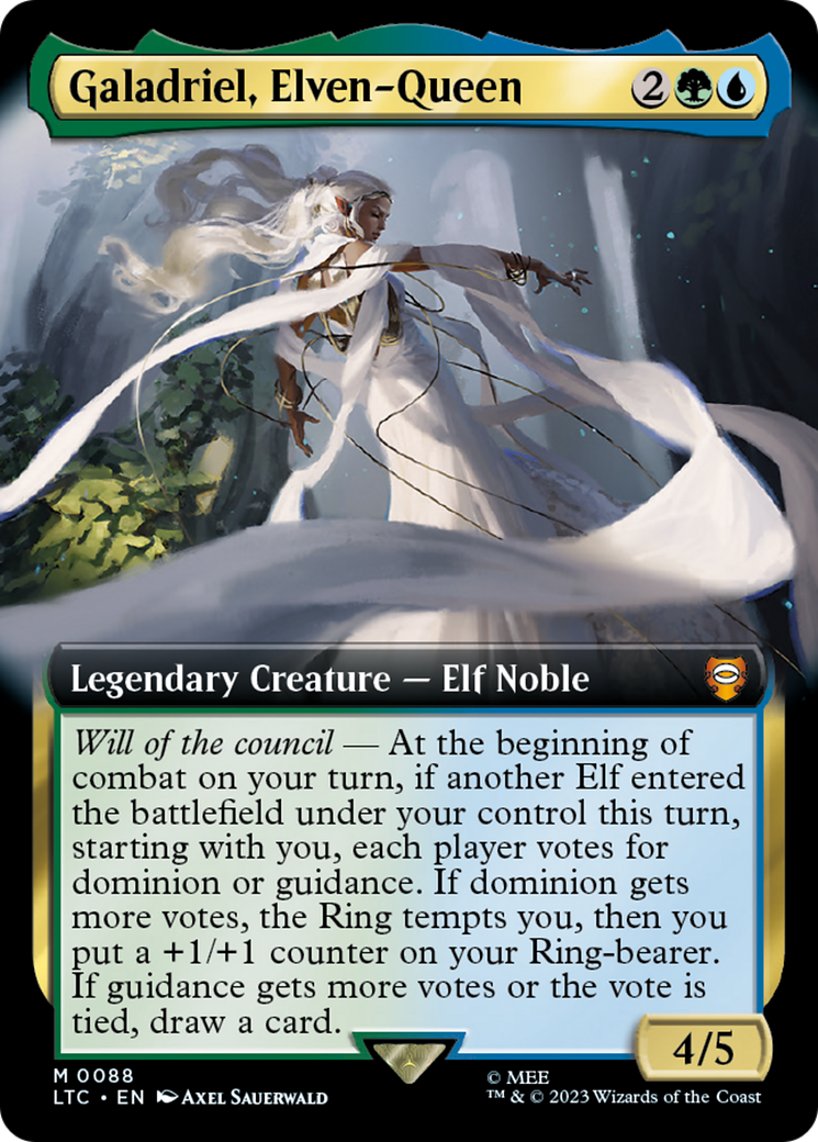 Galadriel, Elven-Queen (Extended Art) (088) Foil - Tales of Middle-earth Commander