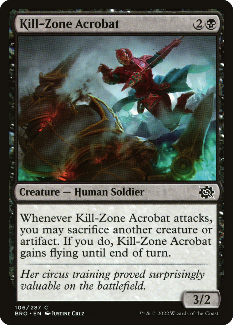 Kill-Zone Acrobat (106) Foil - The Brothers' War