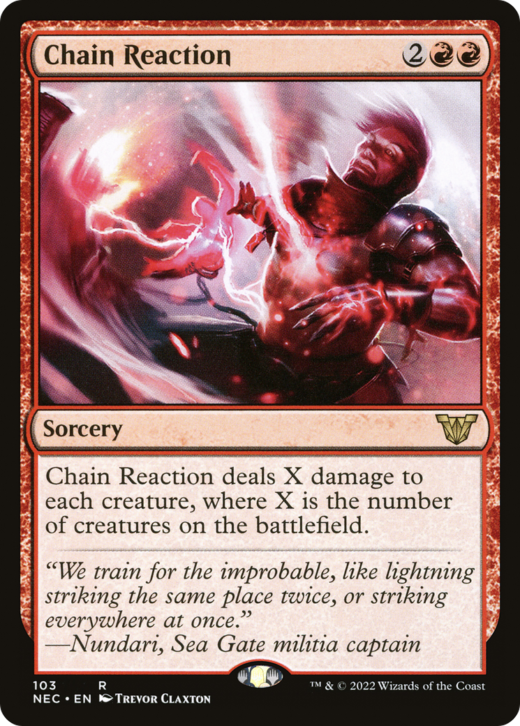 Chain Reaction (103) - Neon Dynasty Commander