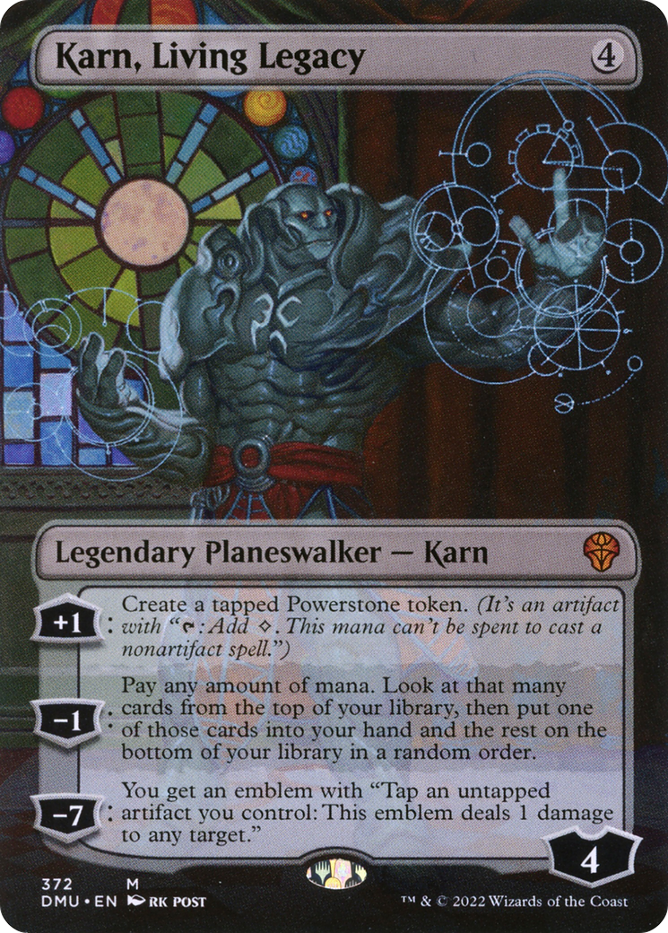 Karn, Living Legacy (Borderless) (372) Foil - Dominaria United