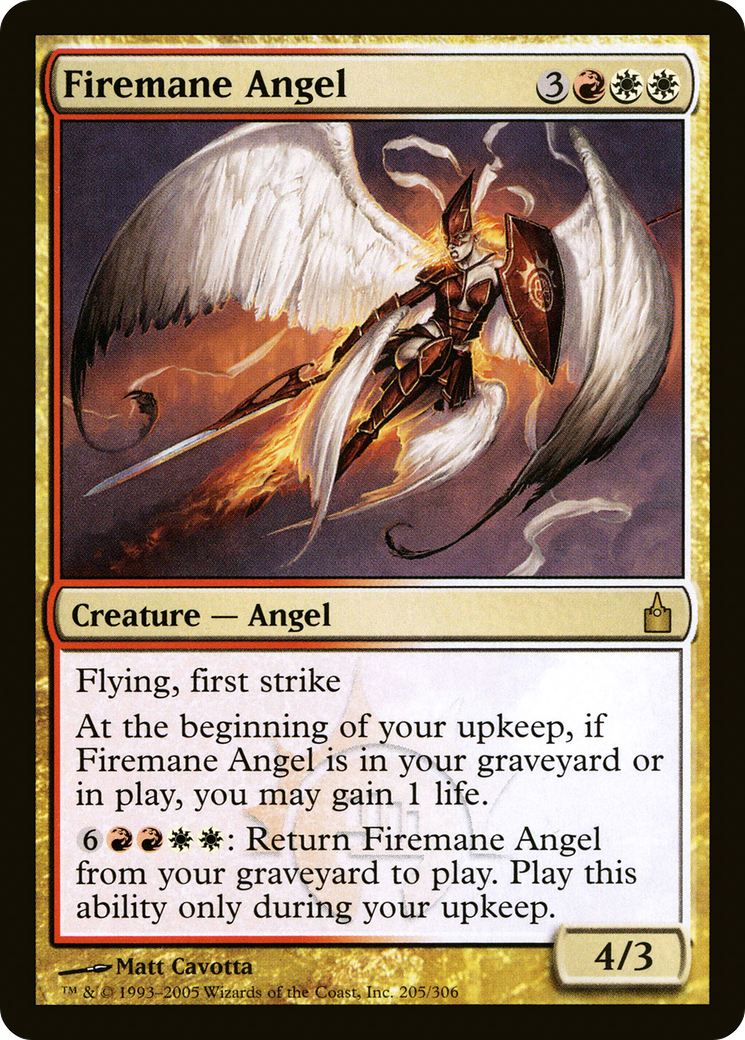 Firemane Angel (205) - Ravnica: City of Guilds
