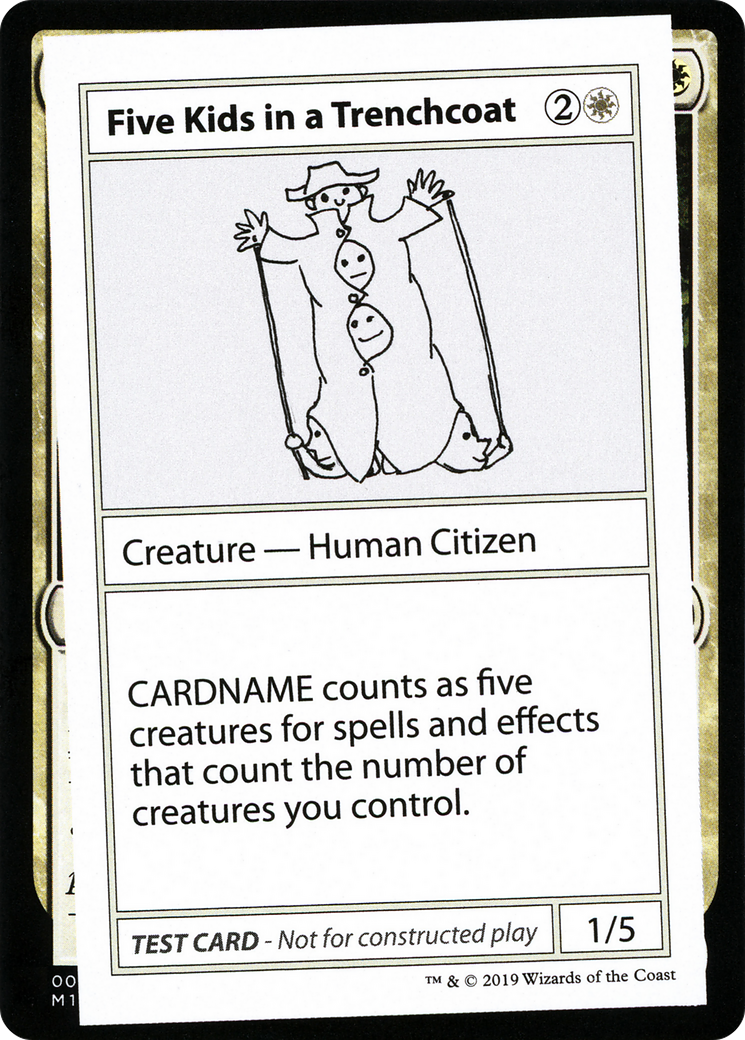 Five Kids in a Trenchcoat (005) - Mystery Booster Playtest Cards 2021