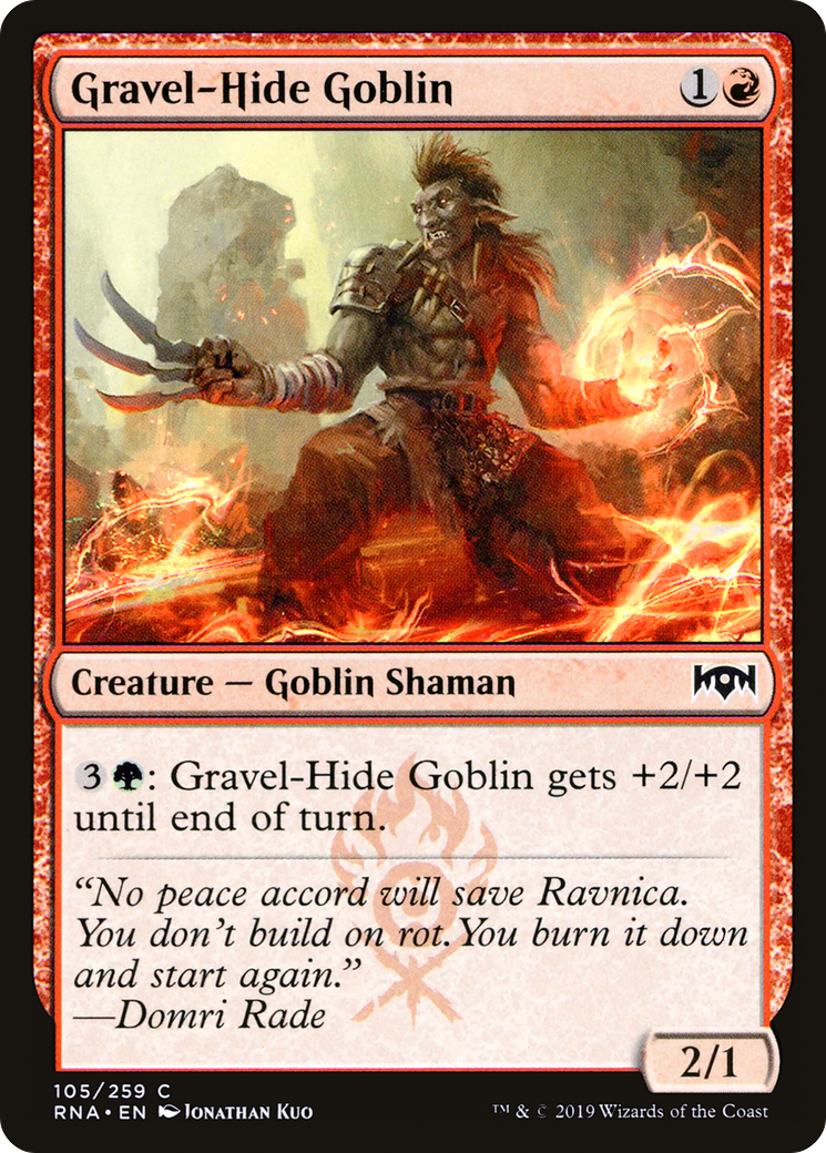 Gravel-Hide Goblin (105) Foil - Ravnica Allegiance