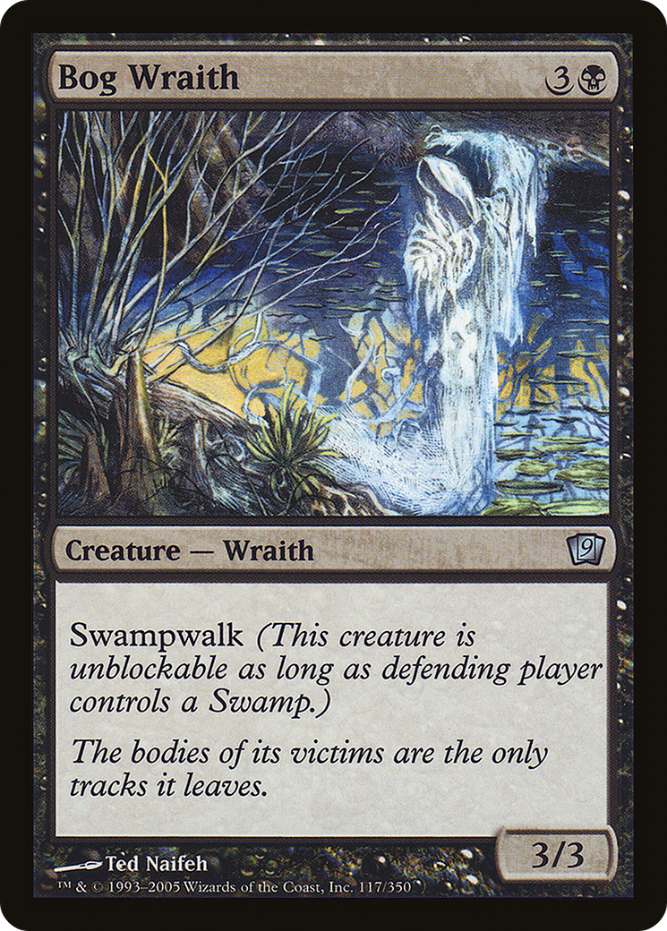 Bog Wraith (117) Foil - Ninth Edition