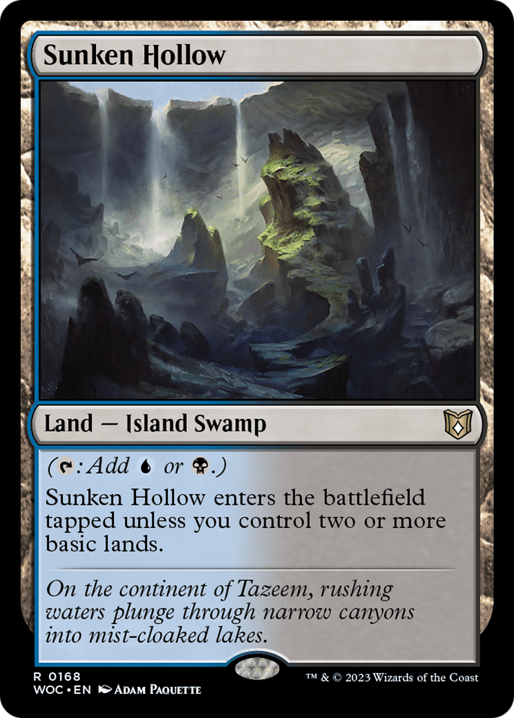 Sunken Hollow (168) - Wilds of Eldraine Commander