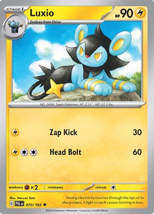Luxio (70) Reverse Holofoil - Paldea Evolved