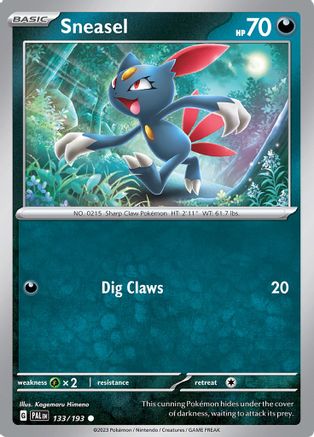 Sneasel (133) Reverse Holofoil - Paldea Evolved