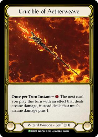 Crucible of Aetherweave (FAB097) Cold Foil - FaB Promos