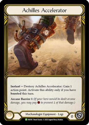 Achilles Accelerator (FAB101) Cold Foil - Flesh and Blood: Promo Cards