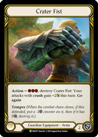 Crater Fist (FAB107) Cold Foil - FaB Promos