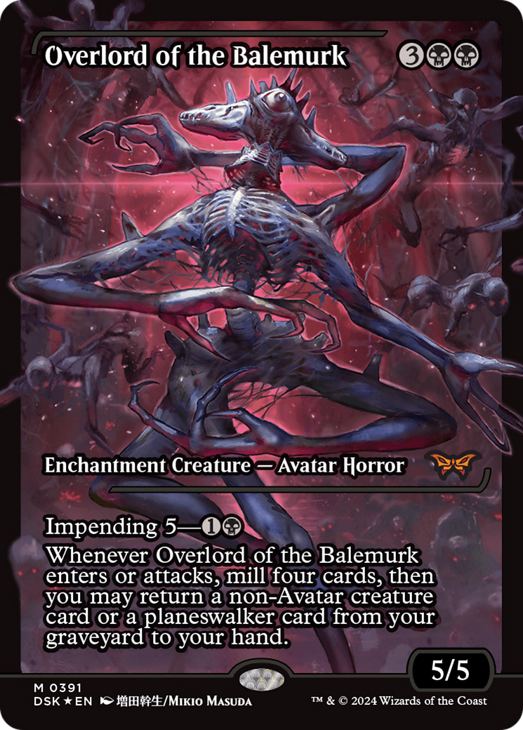 Overlord of the Balemurk (Showcase) (391) Foil - Duskmourn: House of Horror