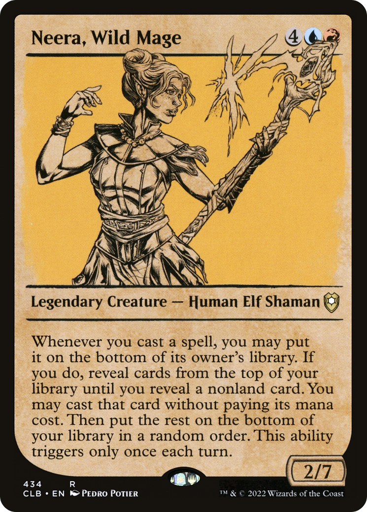 Neera, Wild Mage (Showcase) (434) Foil - Commander Legends: Battle for Baldur's Gate