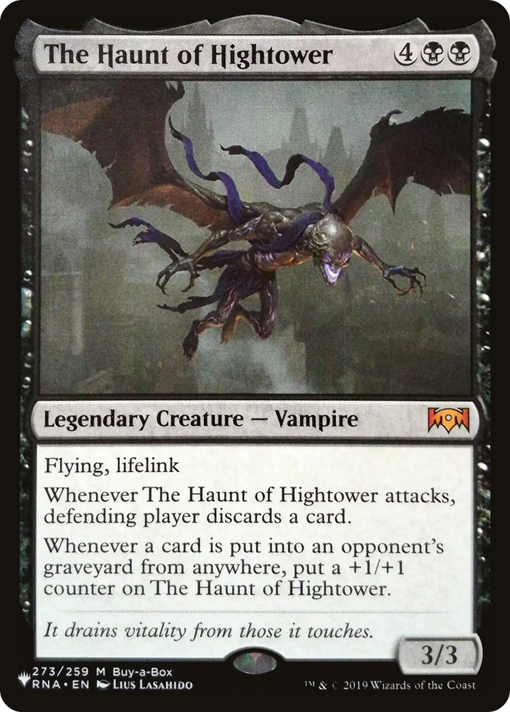 The Haunt of Hightower (RNA-273) - The List