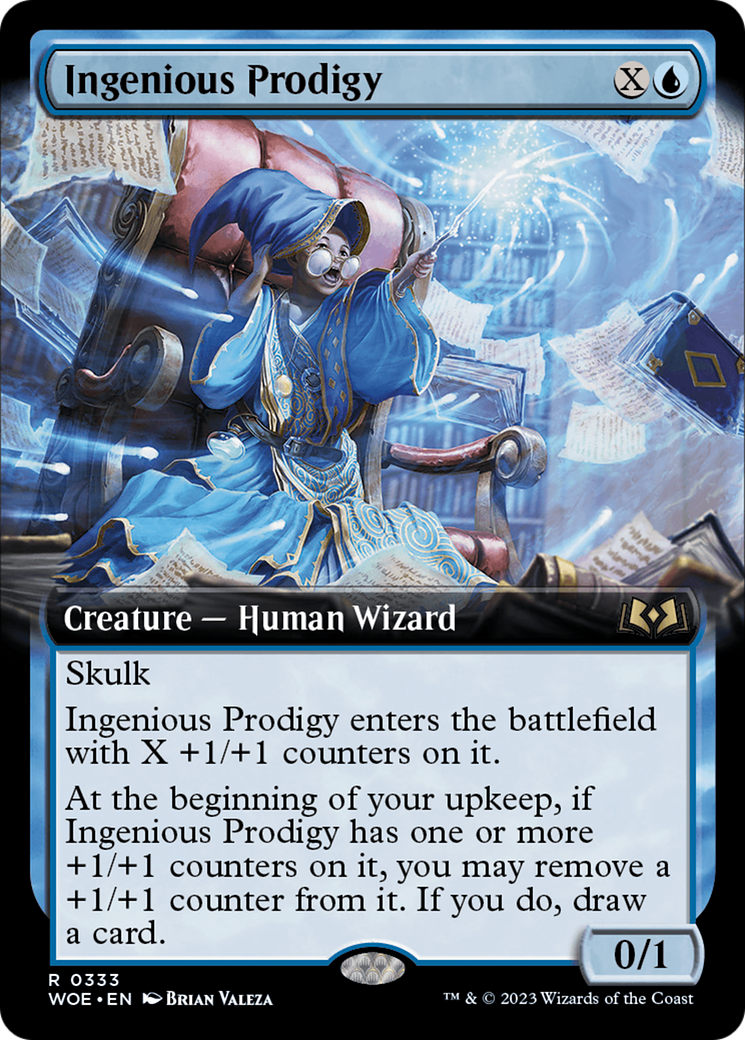Ingenious Prodigy (Extended Art) (333) - Wilds of Eldraine