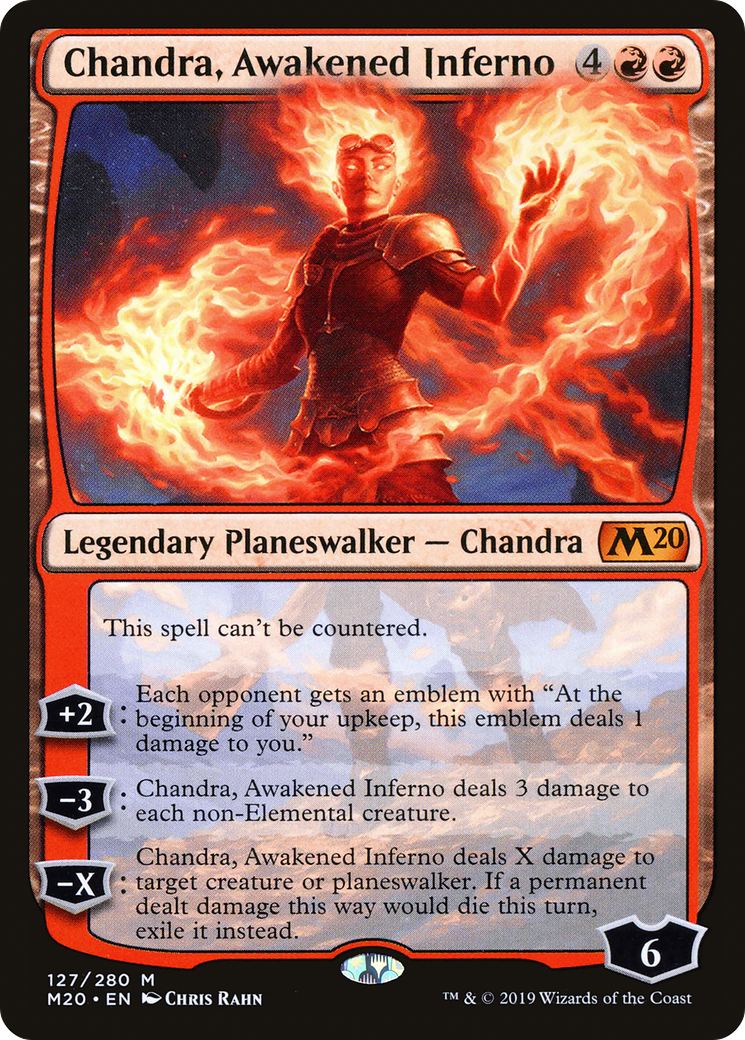 Chandra, Awakened Inferno (127) Foil - Core Set 2020