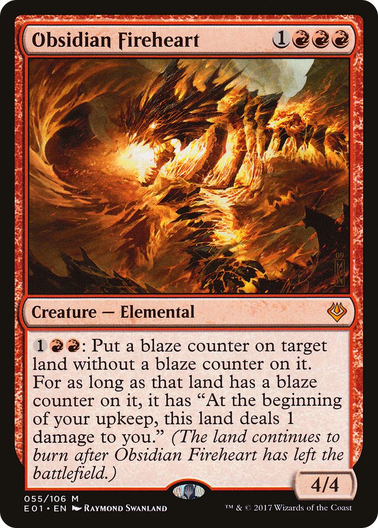 Obsidian Fireheart (055) - Archenemy: Nicol Bolas