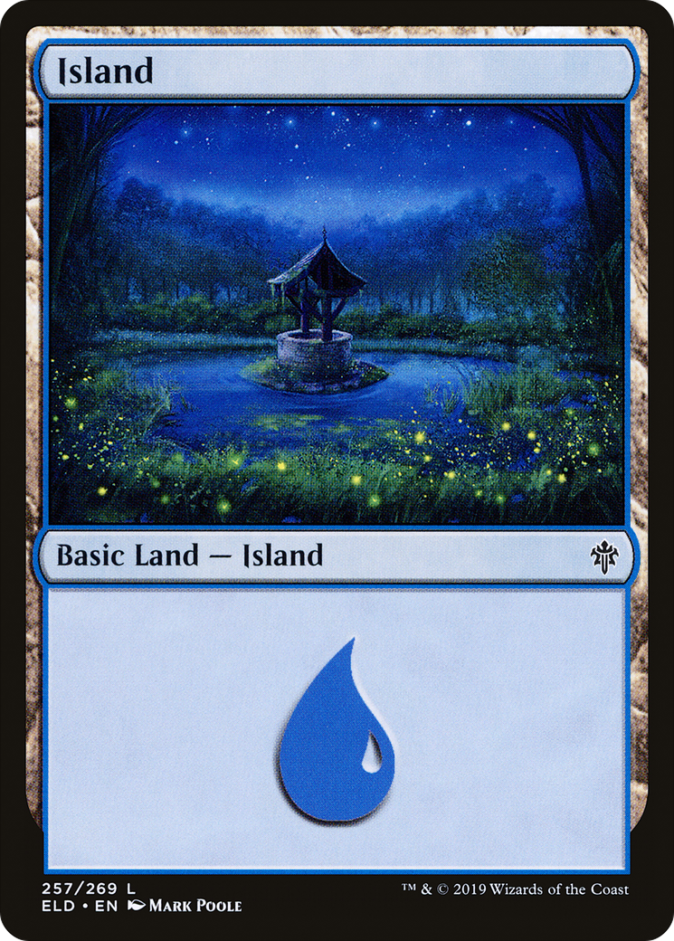 Island (257) Foil - Throne of Eldraine
