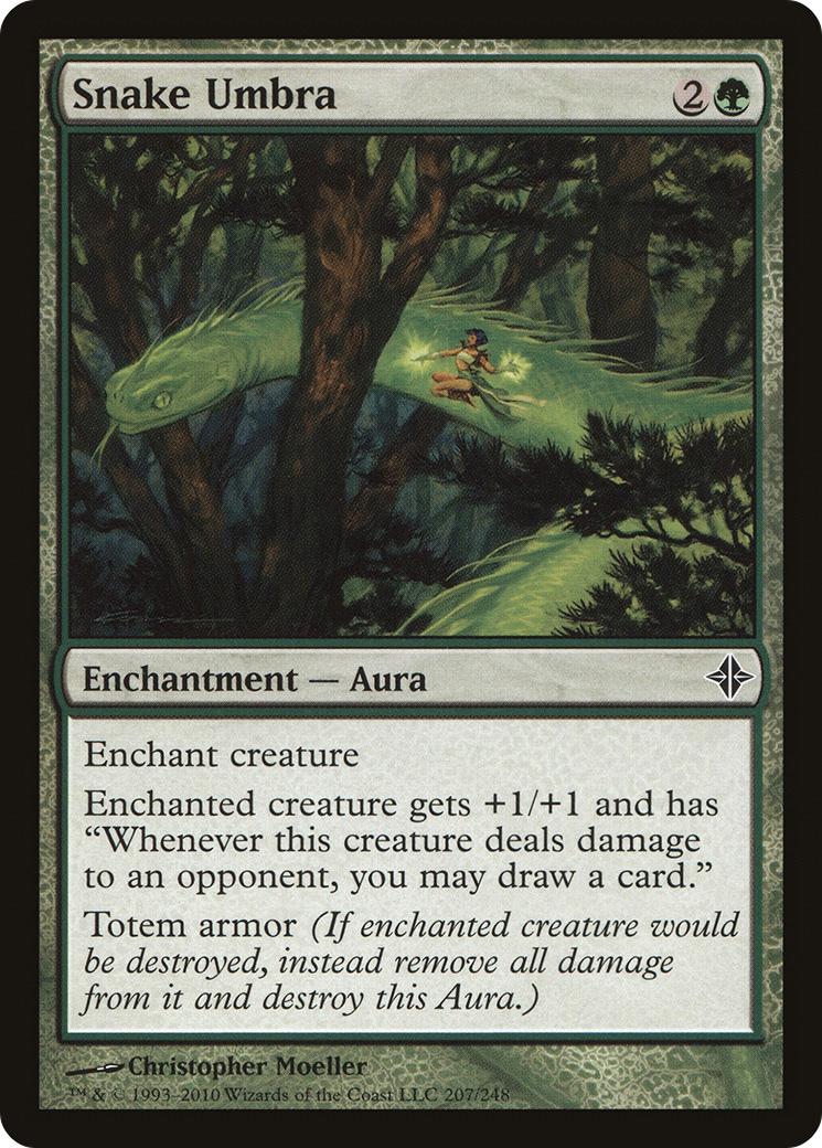 Snake Umbra (207) Foil - Rise of the Eldrazi