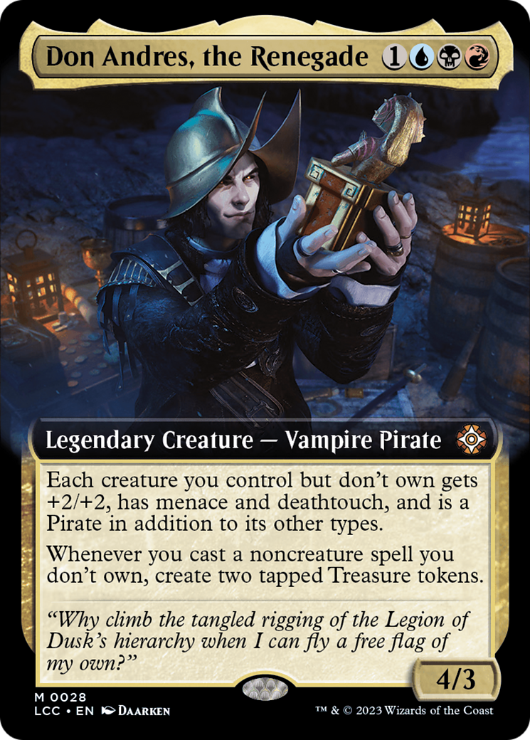Don Andres, the Renegade (Extended Art) (028) - The Lost Caverns of Ixalan Commander