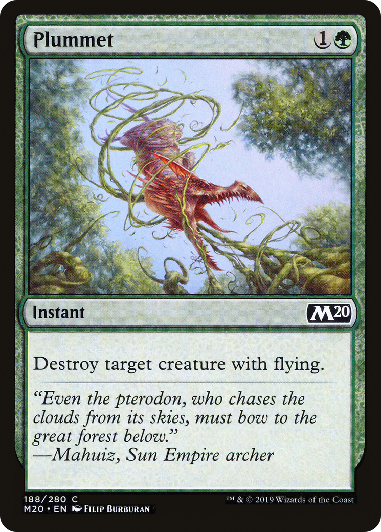 Plummet (188) Foil - Core Set 2020
