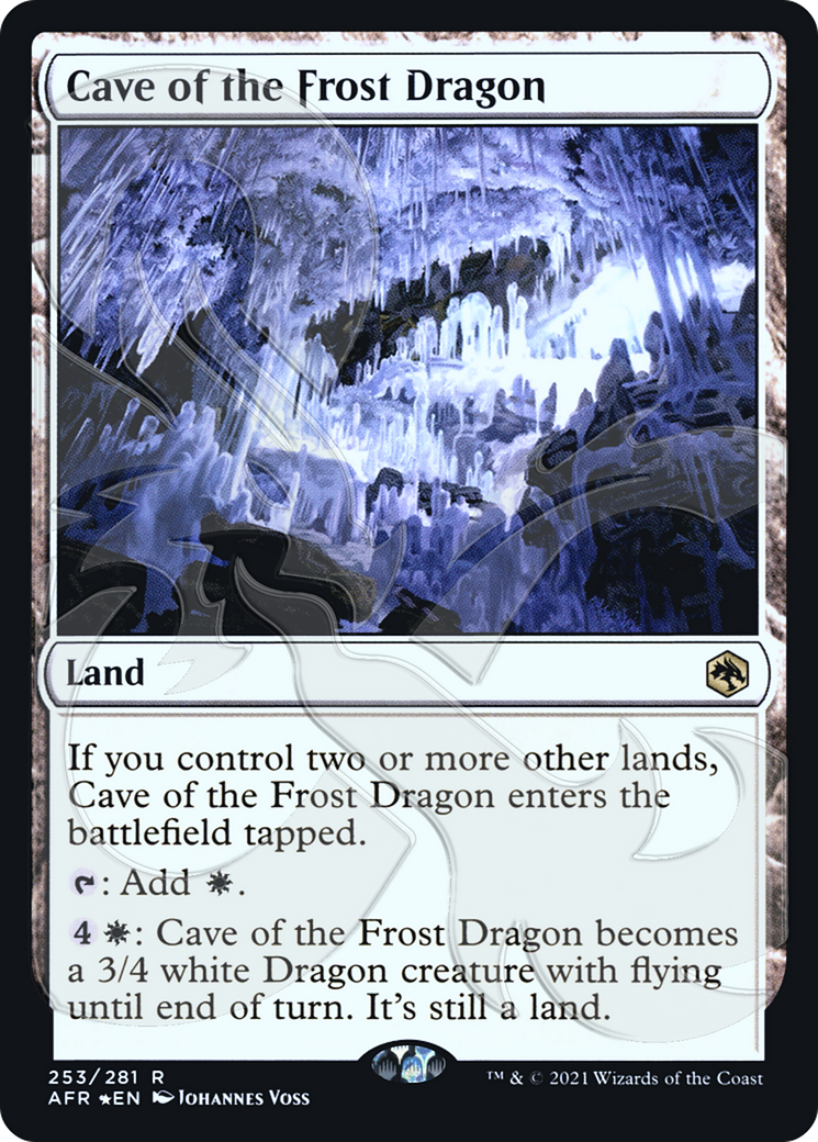Cave of the Frost Dragon (253) Foil - Adventures in the Forgotten Realms Promos