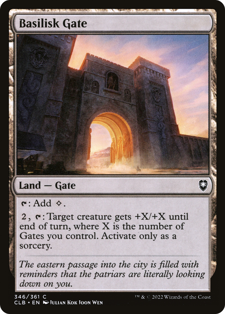 Basilisk Gate (346) Foil - Commander Legends: Battle for Baldur's Gate