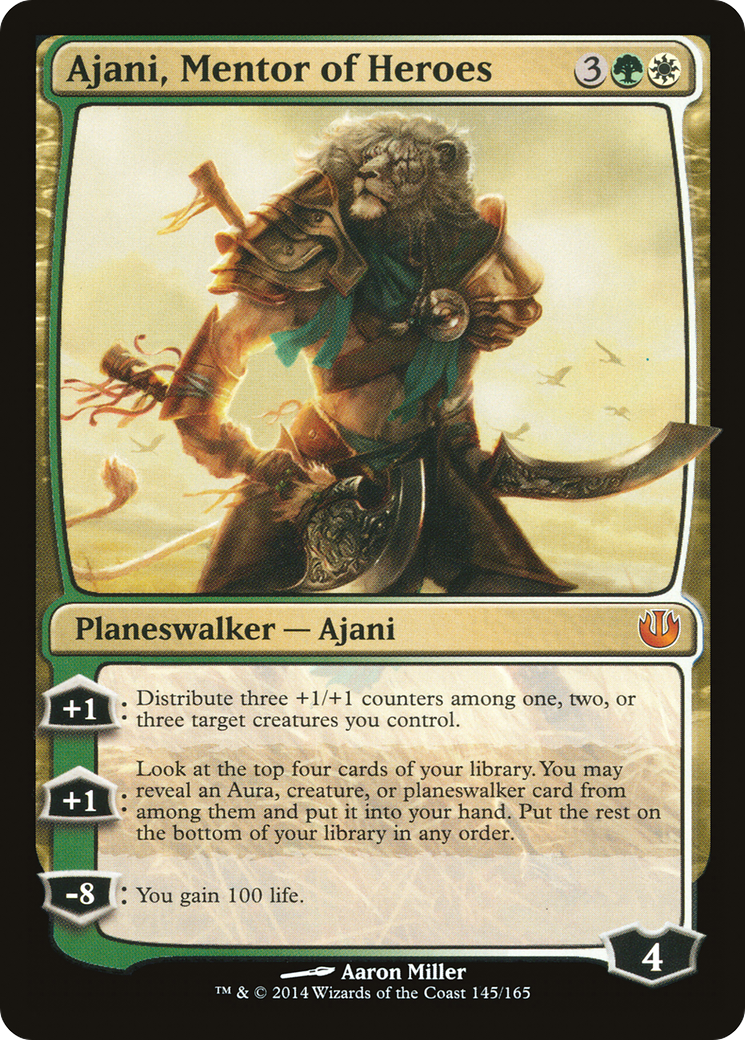 Ajani, Mentor of Heroes (145) Foil - Journey into Nyx