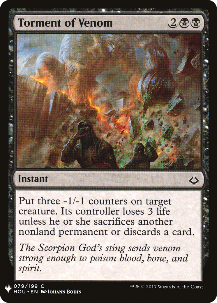 Torment of Venom (HOU-79) - The List