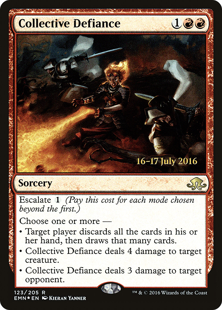 Collective Defiance (123s) Foil - Eldritch Moon Promos
