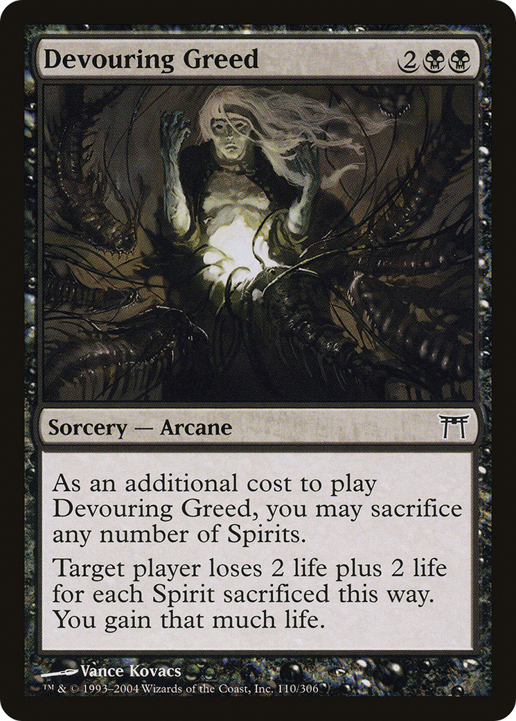 Devouring Greed (110) Foil - Champions of Kamigawa