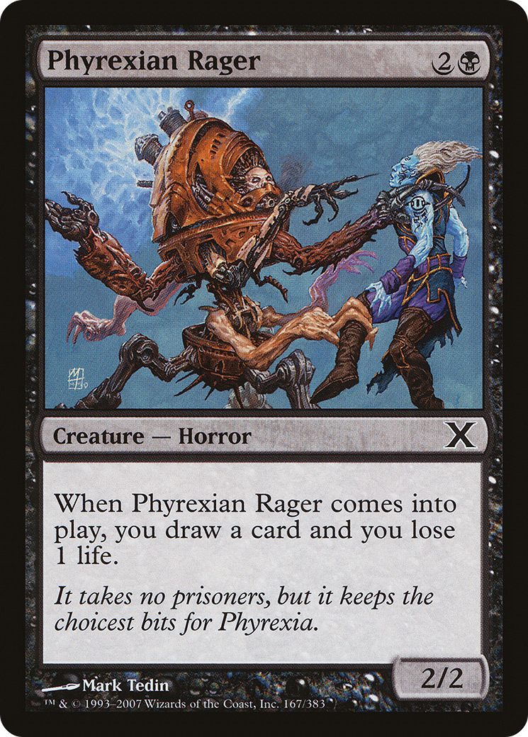 Phyrexian Rager (167) Foil - Tenth Edition