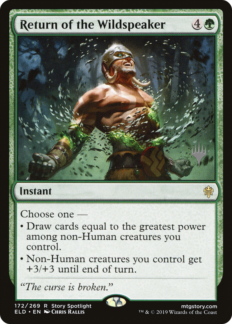 Return of the Wildspeaker (172p) Foil - Throne of Eldraine Promos