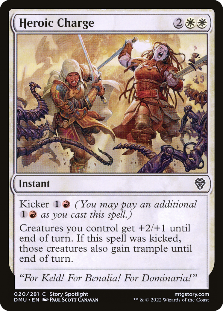 Heroic Charge (020) Foil - Dominaria United