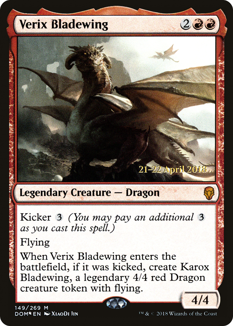 Verix Bladewing (149s) Foil - Dominaria Promos