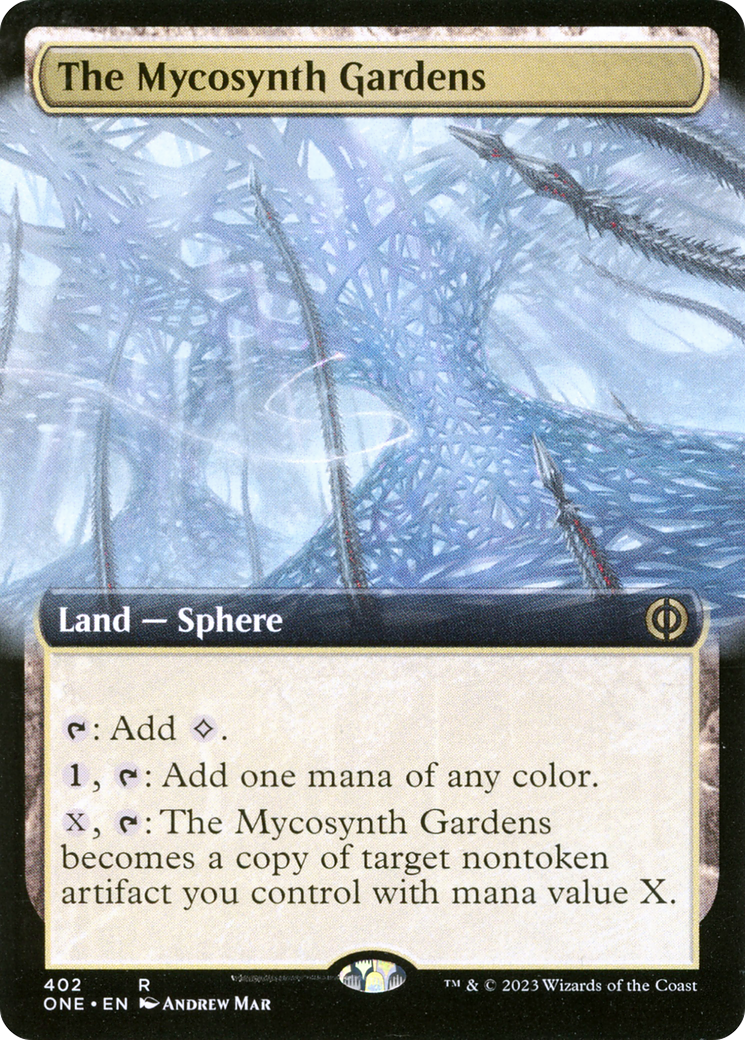 The Mycosynth Gardens (Extended Art) (402) Foil - Phyrexia: All Will Be One