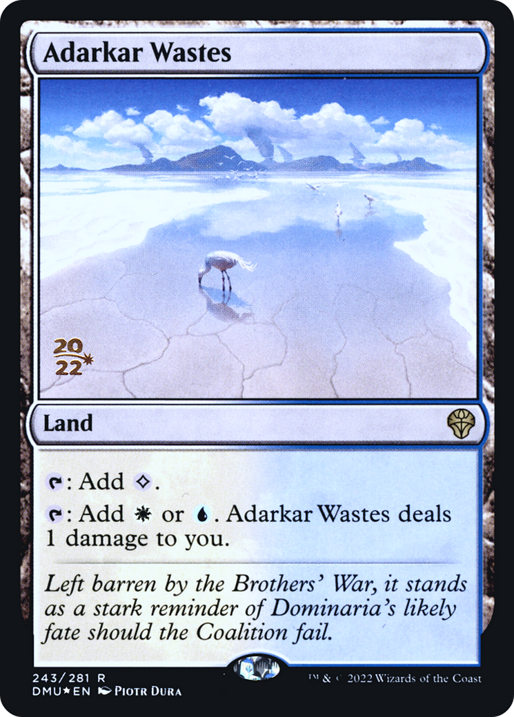 Adarkar Wastes (243s) Foil - Dominaria United Promos