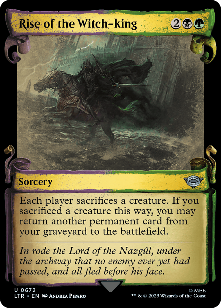 Rise of the Witch-king (Showcase Scrolls) (Showcase) (672) Foil - The Lord of the Rings: Tales of Middle-earth