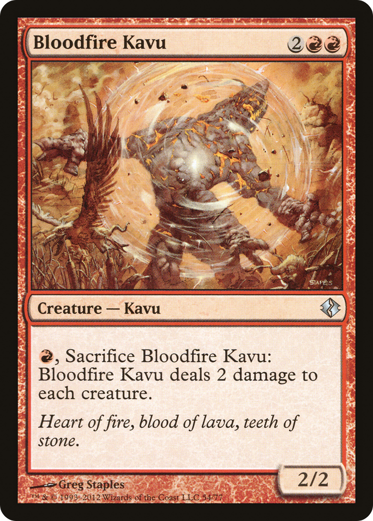 Bloodfire Kavu (054) - Duel Decks: Venser vs. Koth