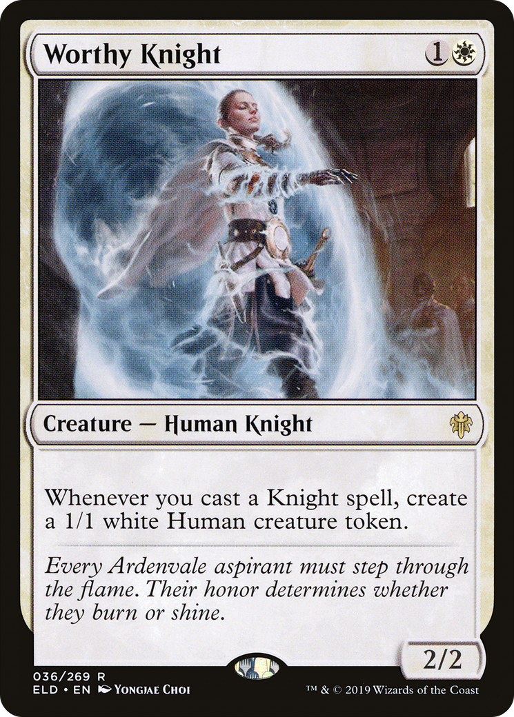 Worthy Knight (036) - Throne of Eldraine
