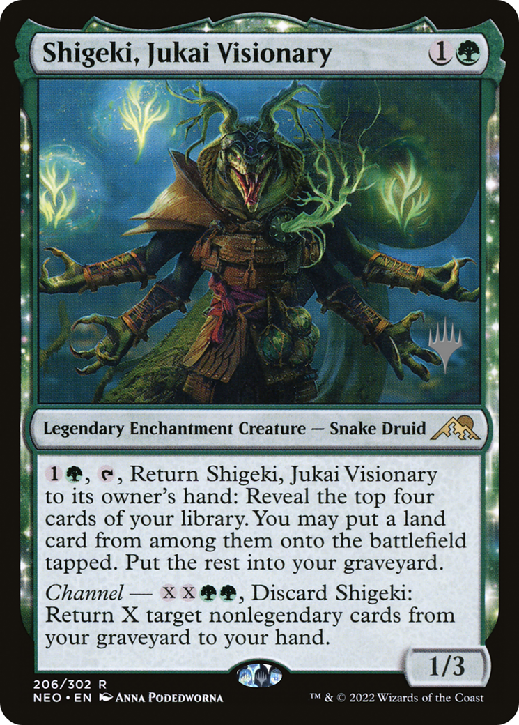 Shigeki, Jukai Visionary (206) Foil - Kamigawa: Neon Dynasty Promos